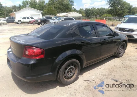 2012 Dodge Avenger Se z USA, uszkodzony, nr VIN 1C3CDZAB6CN294568
